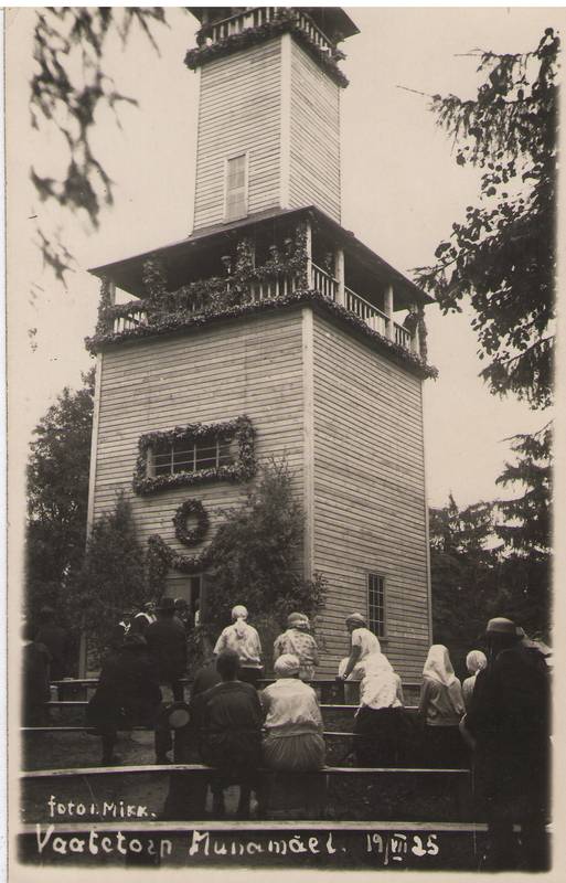Foto. Munamäe vaatetorn. 1925.