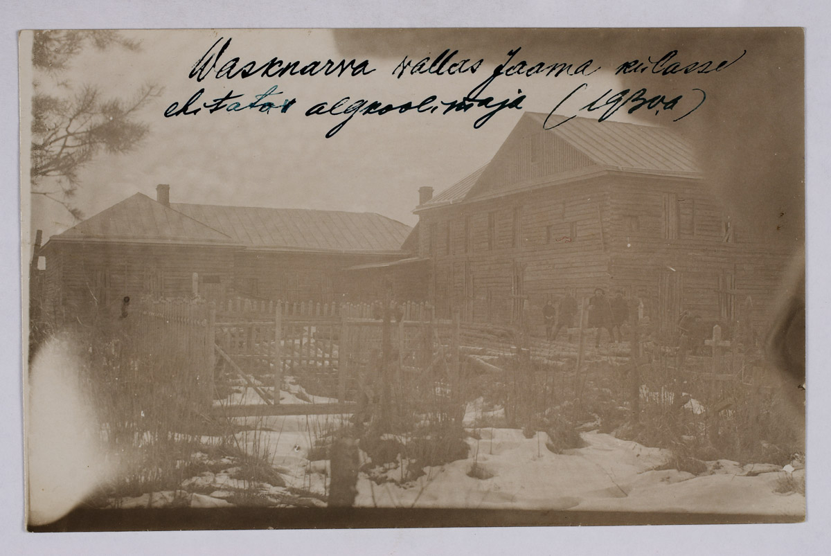 Vasknarva vallas Jaama külas ehitatav algkooli maja 1930