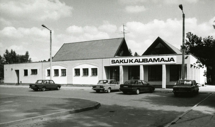 Saku kaubamaja, hoone vaade. Arhitekt Tiina Soans