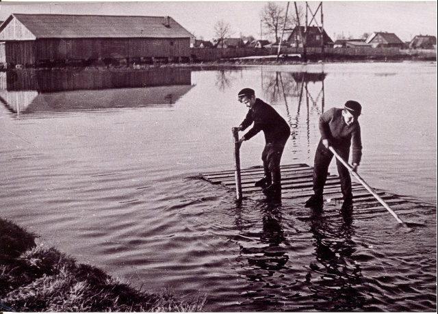 foto, Paide vaade, üleujutus 1960-ndatel a.