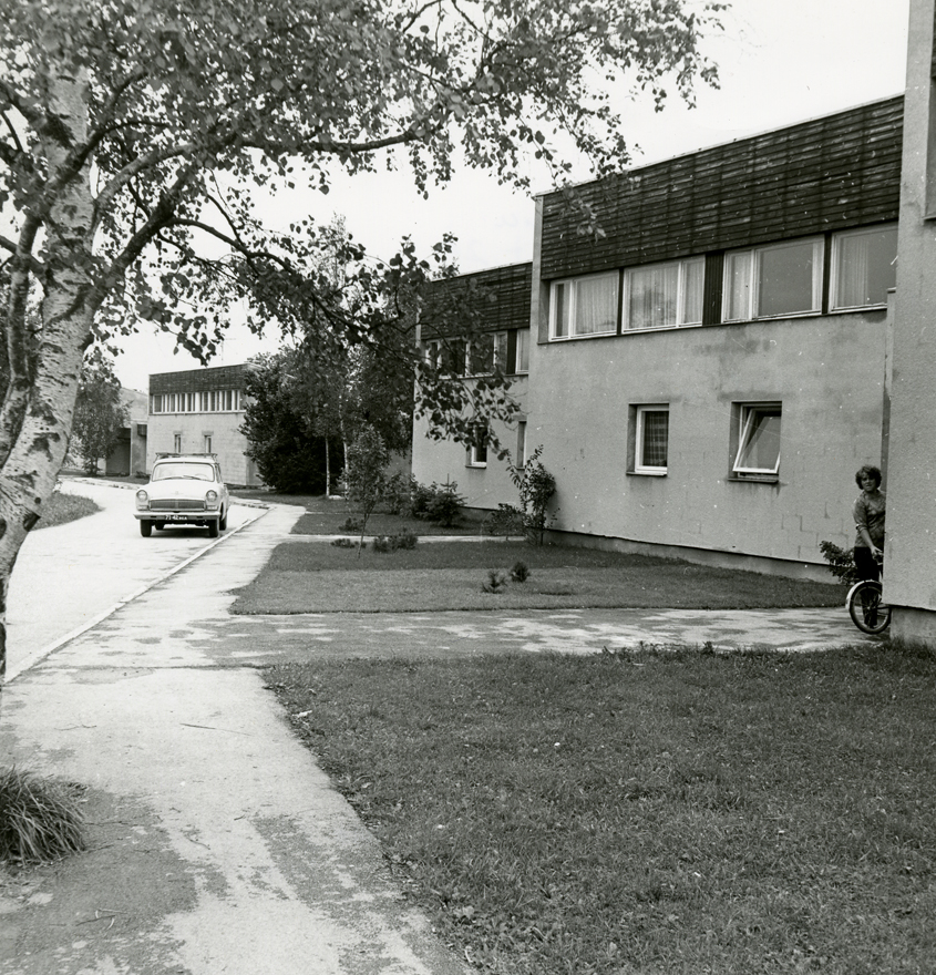 Ridaelamu Meriväljal, tänavavaade. Arhitekt Peep Jänes