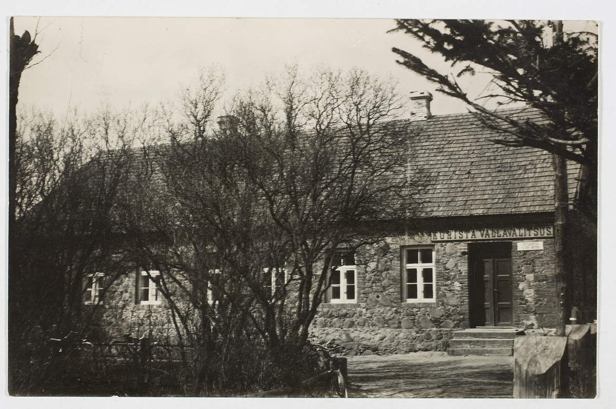 Kurista vallamaja 1938. aasta sügisel.