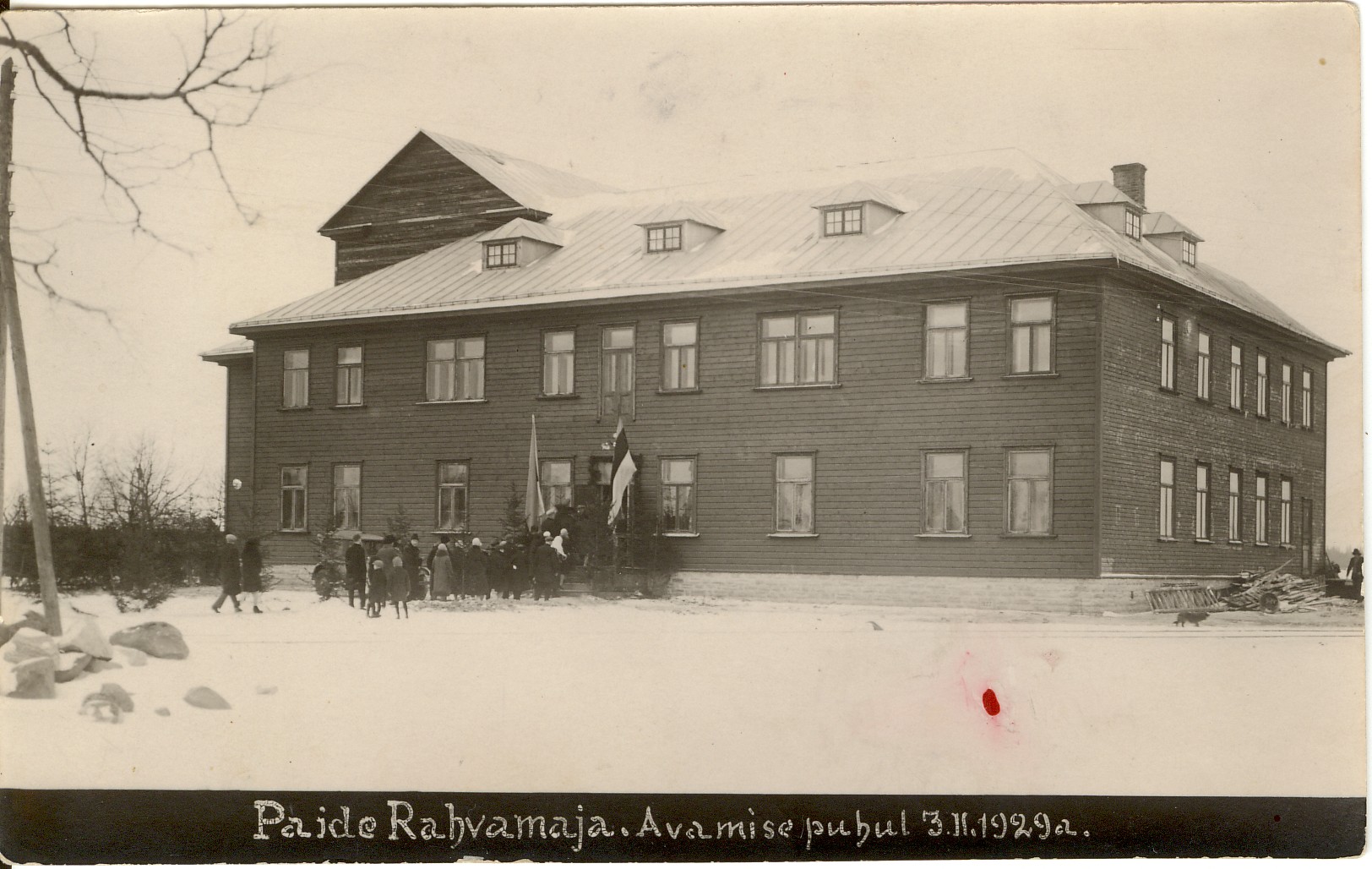 Foto. Paide rahvamaja avamine 3.02.1929.a.