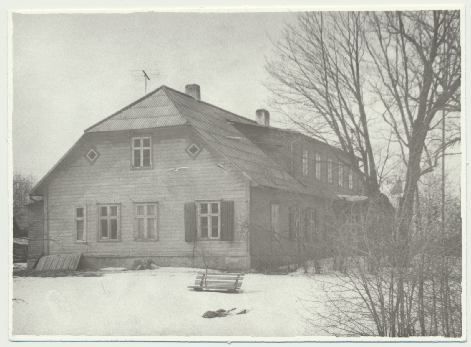 foto, Suure-Kõpu vallamaja, O.Looritsa sünnimaja, u 1965