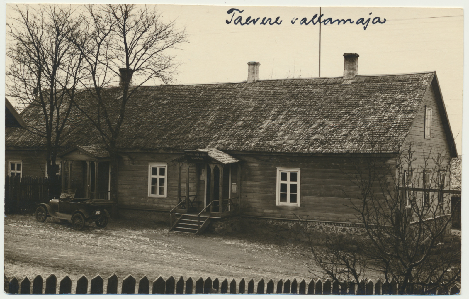 foto Suure-Jaani khk Taevere vallamaja u 1930 foto O.Mägi