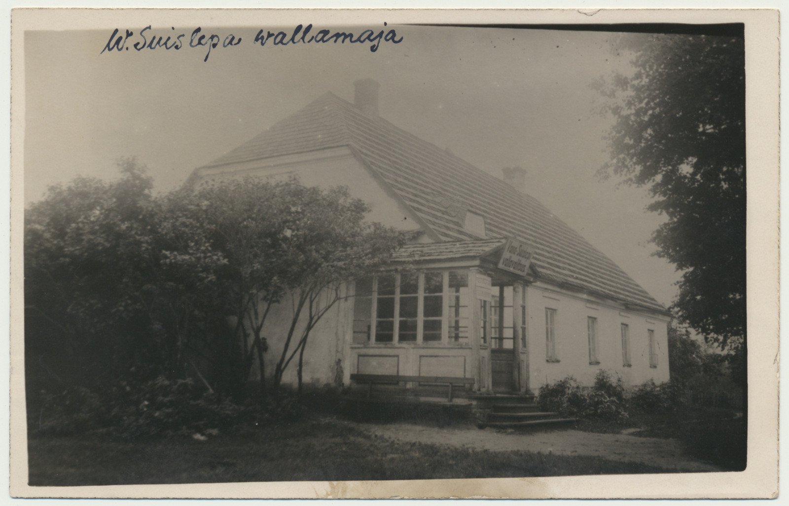 foto Tarvastu khk Vana-Suislepa vallamaja (alates 1920) u 1925