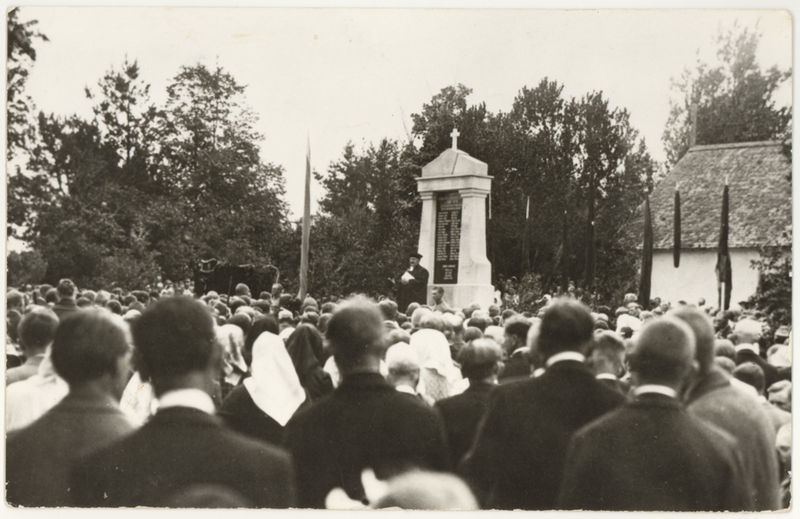 Vabadussõja mälestussamba avamine Kose kalmistul