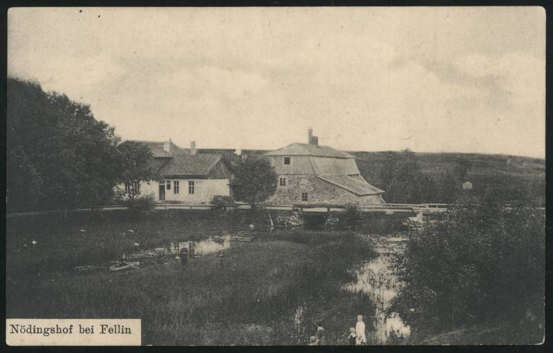 fotopostkaart, Viljandi khk, Karula veski, u 1915