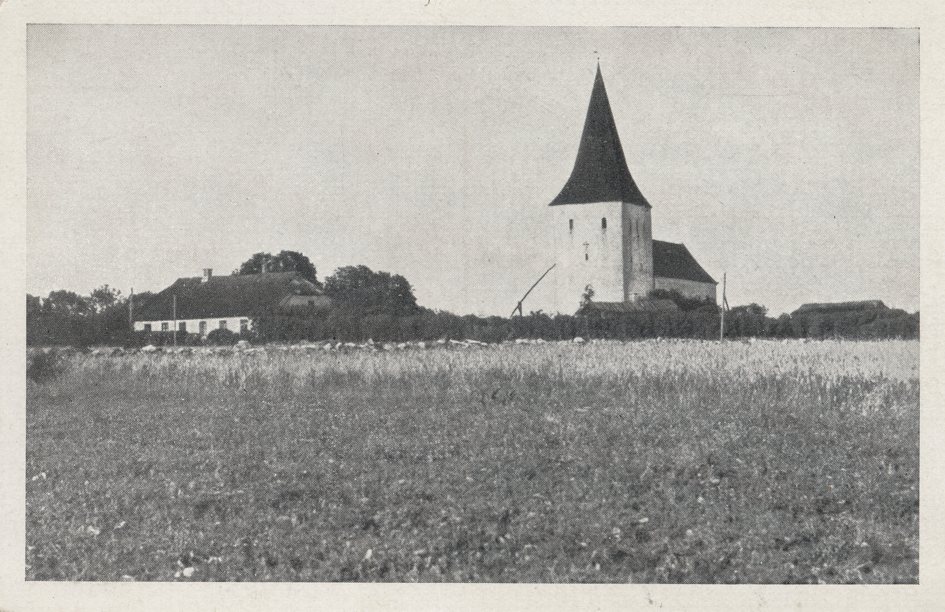 Pöide Church in Saaremaa. 1 = Church to Peude from Oesel