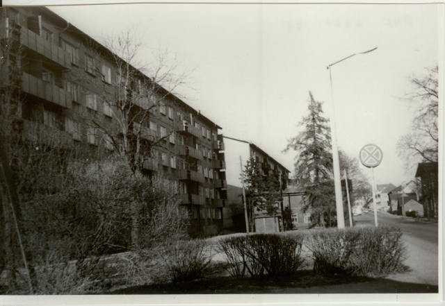 foto ja negatiiv Paide Pärnu tänav 1987