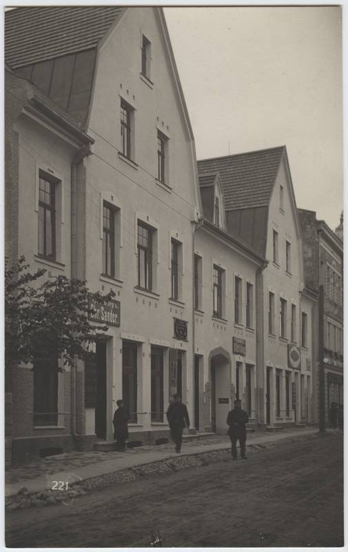 fotopostkaart, Viljandi, Lossi tn 28, Sanderi maja, u 1915, foto J. Riet