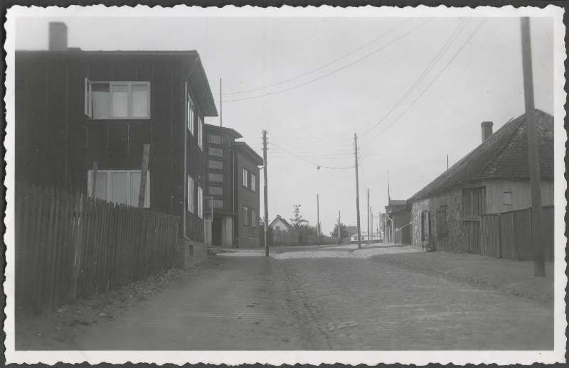 foto, Viljandi, Kaalu tn, juuli 1939 (vasakult nr 5, nr 7 majad)