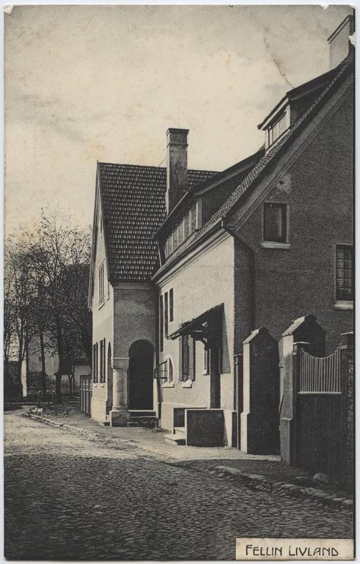 trükipostkaart, Viljandi, Pikk tn 4, Gableri maja, u 1915 (eh. 1909), Verlag von E. Ring