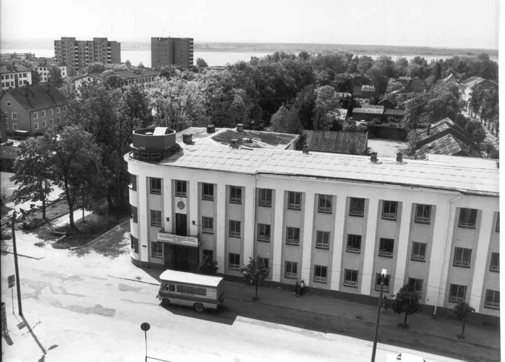 Foto. Vaade  Võru Katariina kiriku tornist loodesse 1984.a.