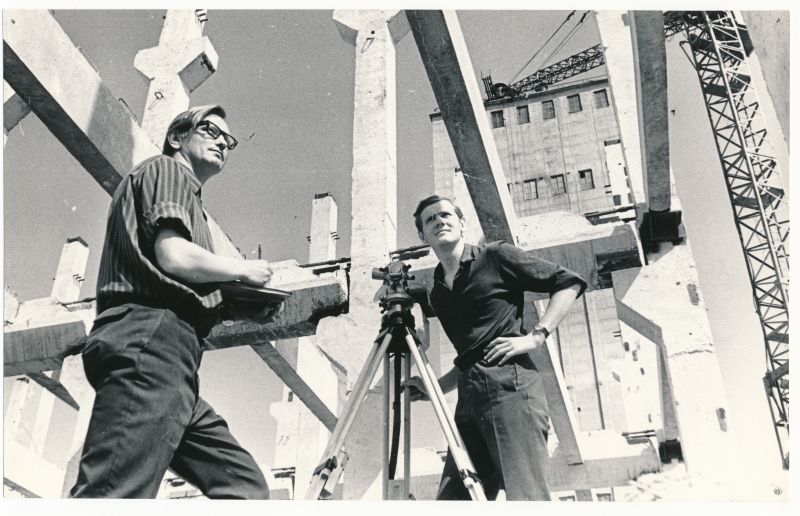 Foto. Tamsalu Jõusöödatehase uue veski ehitusel.