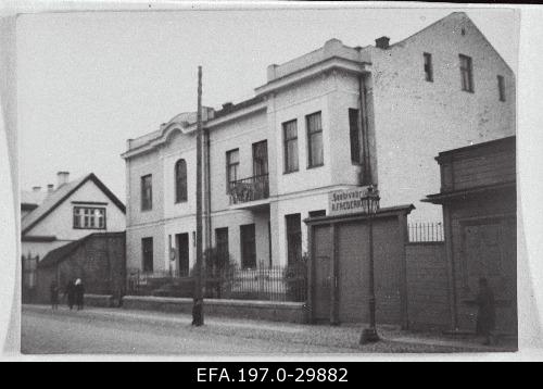 A. Frederking soap factory gates in Tartu Aleksandri t. 1938 Tartu City and Region National Archive, 6x8 cm