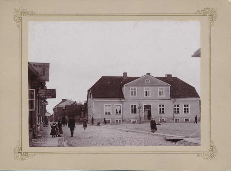 foto, Viljandi, Lossi ja Kauba tn ristmik, turuplats u 1900