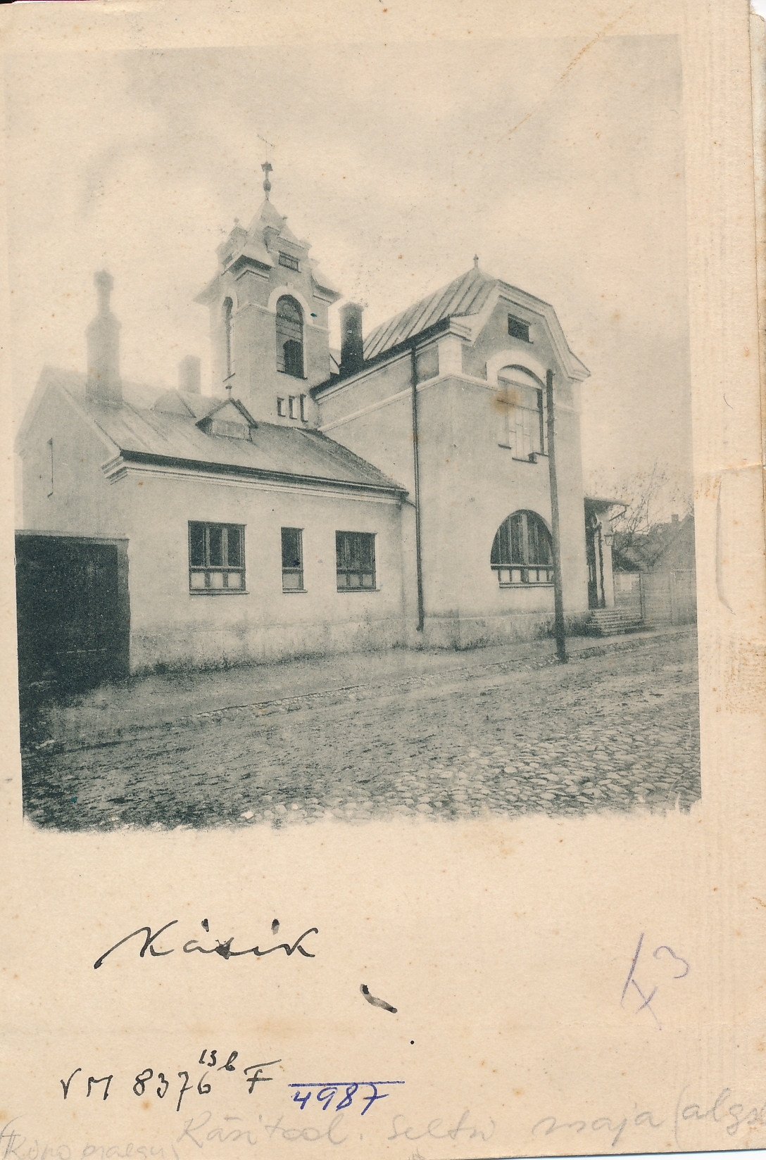 trükipilt, Viljandi, Posti tn 6, käsitööliste seltsi maja u 1905