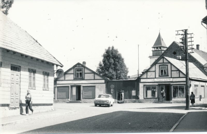 foto, Viljandi, Väike-Turu ja Kauba tn ristmik, 1970