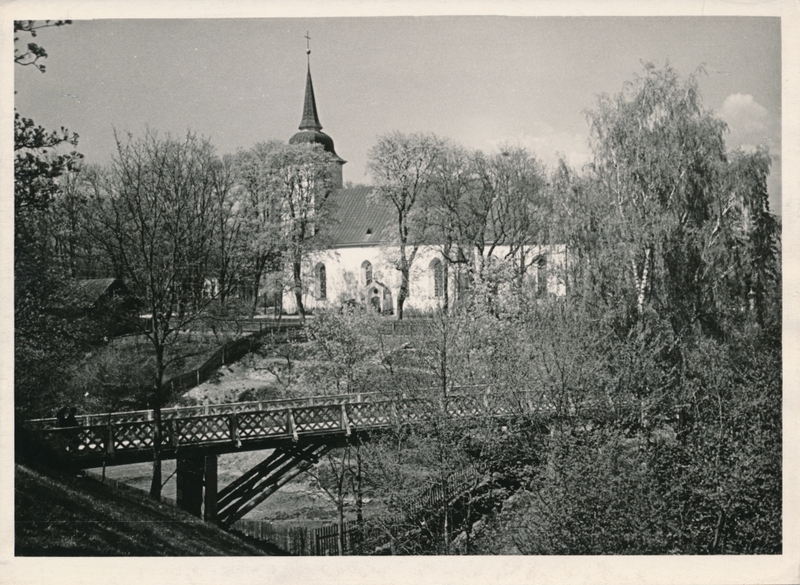 foto Viljandi, Jaani kirik, Varesesild 1960 F A.Kiisla