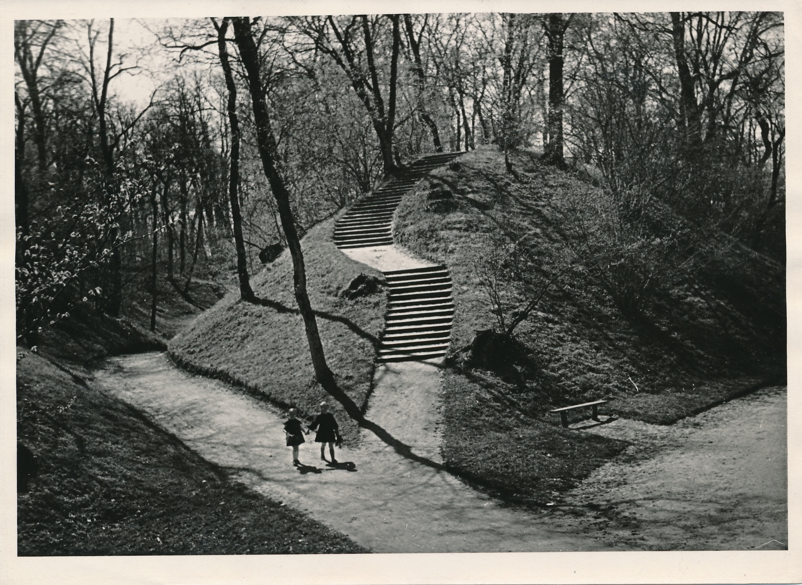 foto Viljandi lossimäed (Suurorg, trepistik) 1960 F A.Kiisla