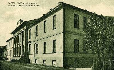 Treffneri gümnaasium Rüütli tänaval. Tartu, 1920-1935.