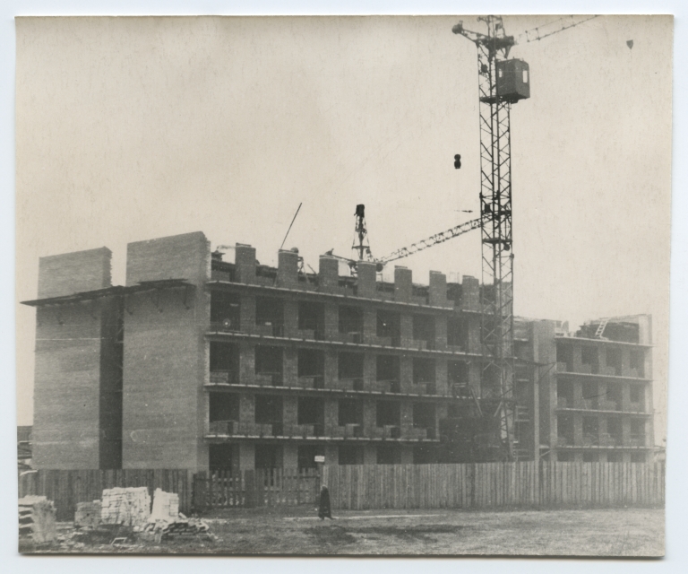 Construction of the joint venue at the University of Tartu, Leningrad (Narva) mnt. 1970-1971