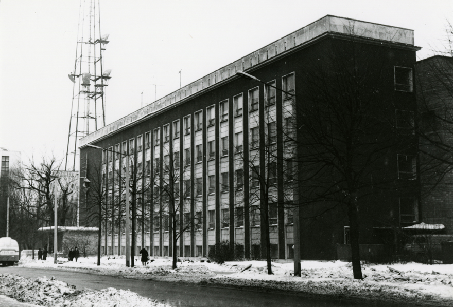 Eesti Televisiooni hoone Tallinnas (Telemaja). Arhitekt Paula Koido