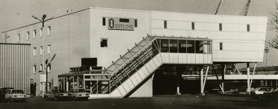 Tallinna reisisadama B-terminal, eestvaade. Arhitekt Ülo Peil