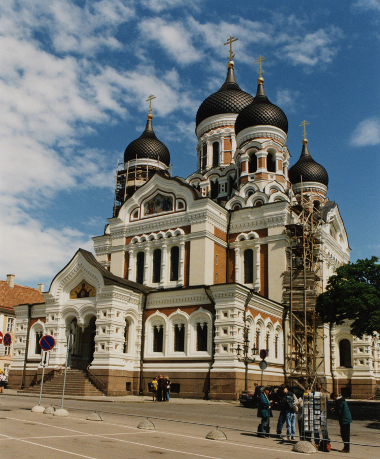 Nevski katedral Tallinnas, vaade. Arhitekt Mihhail Preobraženski