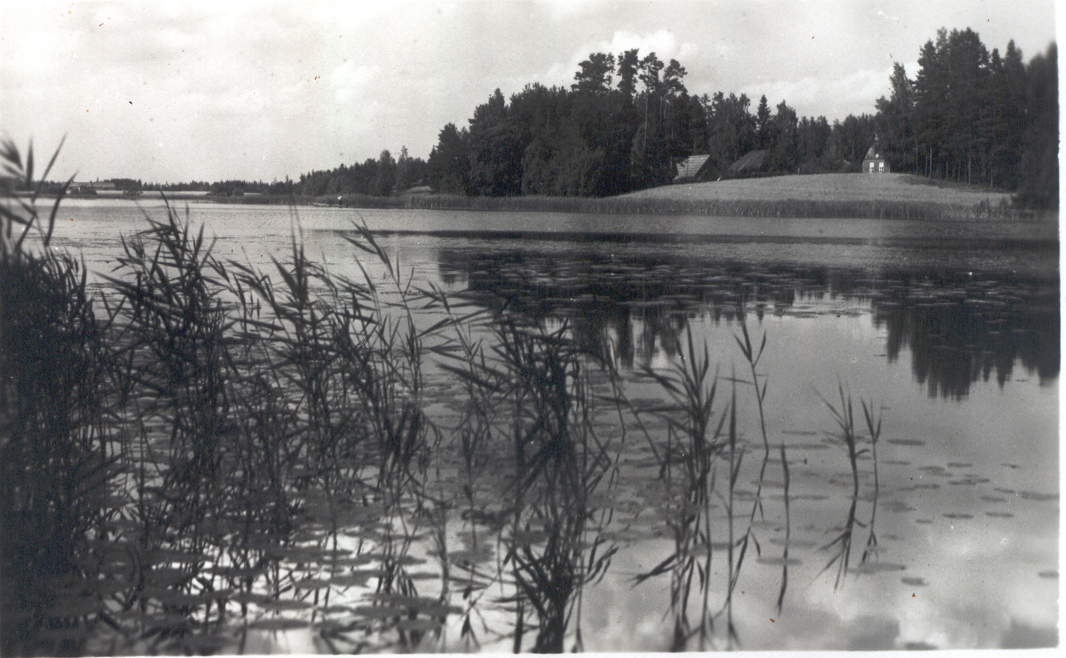 Fotopostkaart. Võru. Kubija järv 1920.aastatel.