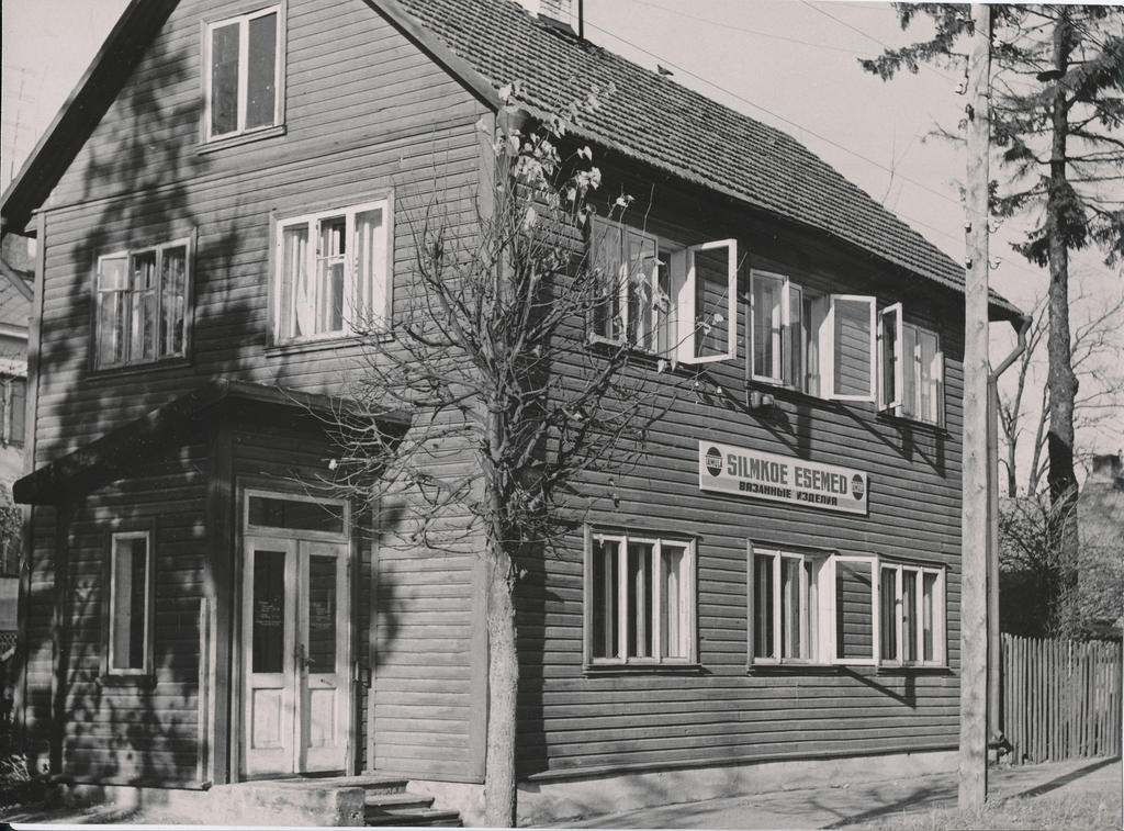 Foto.  Teeninduskombinaat "Tamula" silmkoetsehhi hoone Rimmi t. 10a ( Liiva 10.a)  1967.aastal.