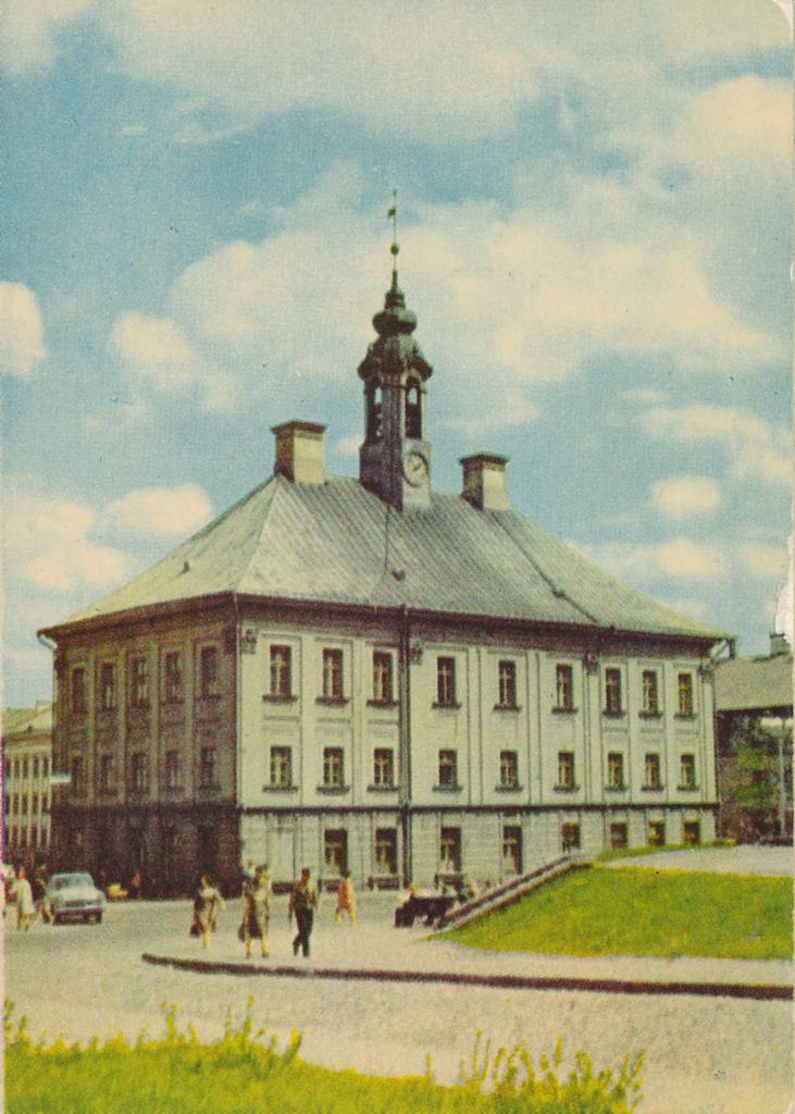Piltpostkaart. Tartu raekoda, 1965.