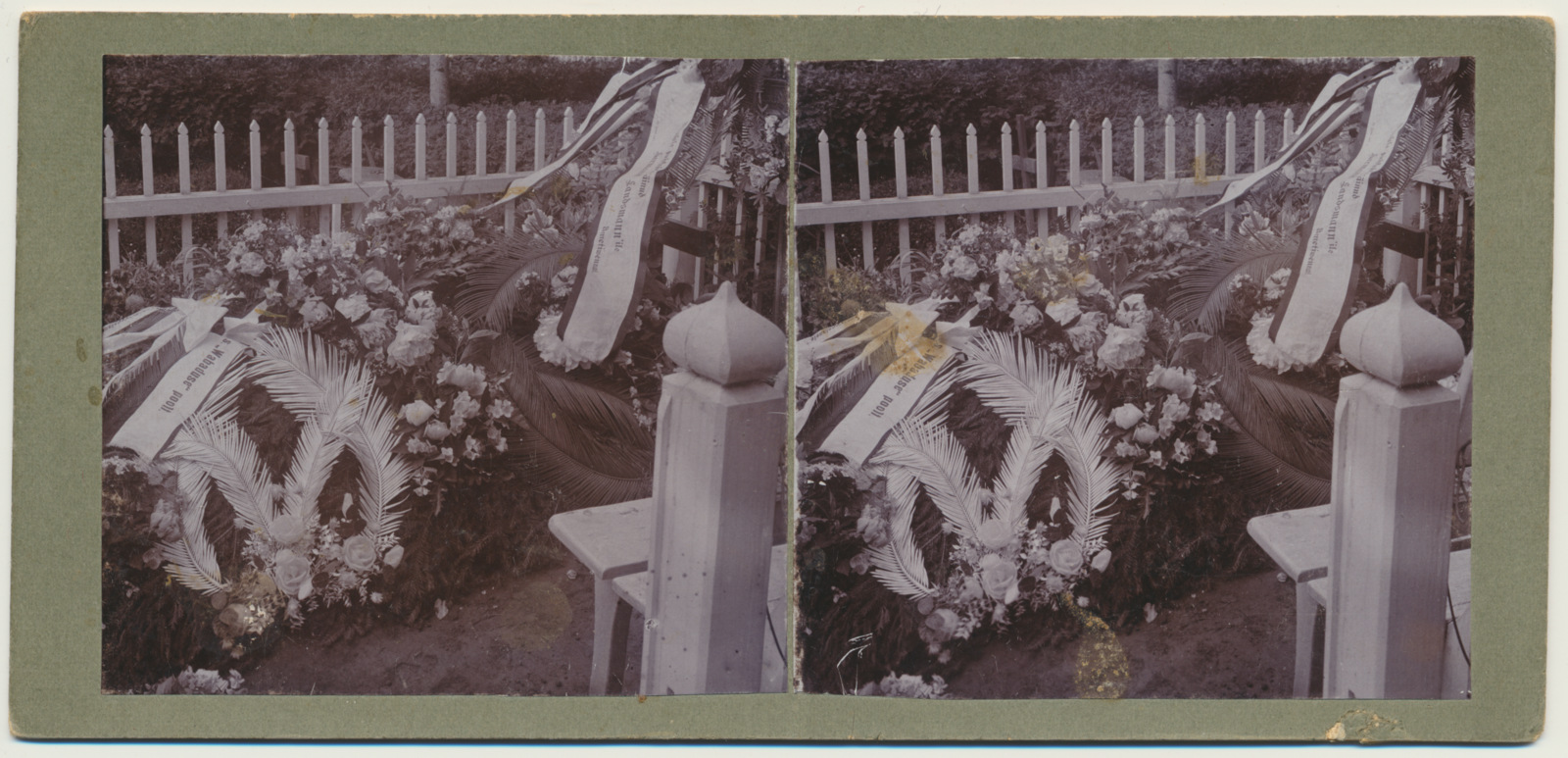 stereofoto, Viljandi, Vana kalmistu?, Landsmanni hauaplats, u 1905