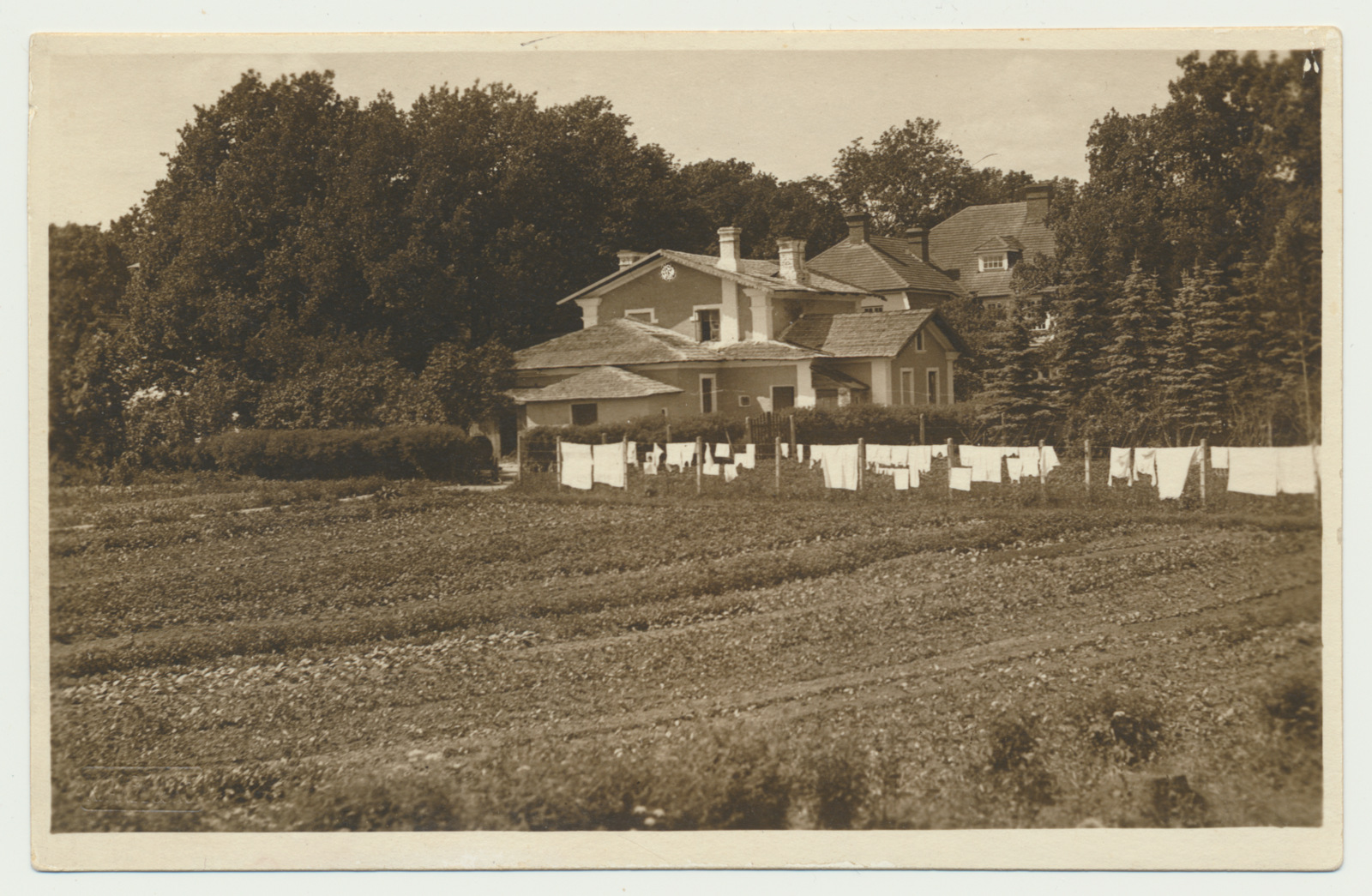 foto, Viljandimaa, Olustvere, õppe-katseaed, endine mõisavalitseja maja, u 1930