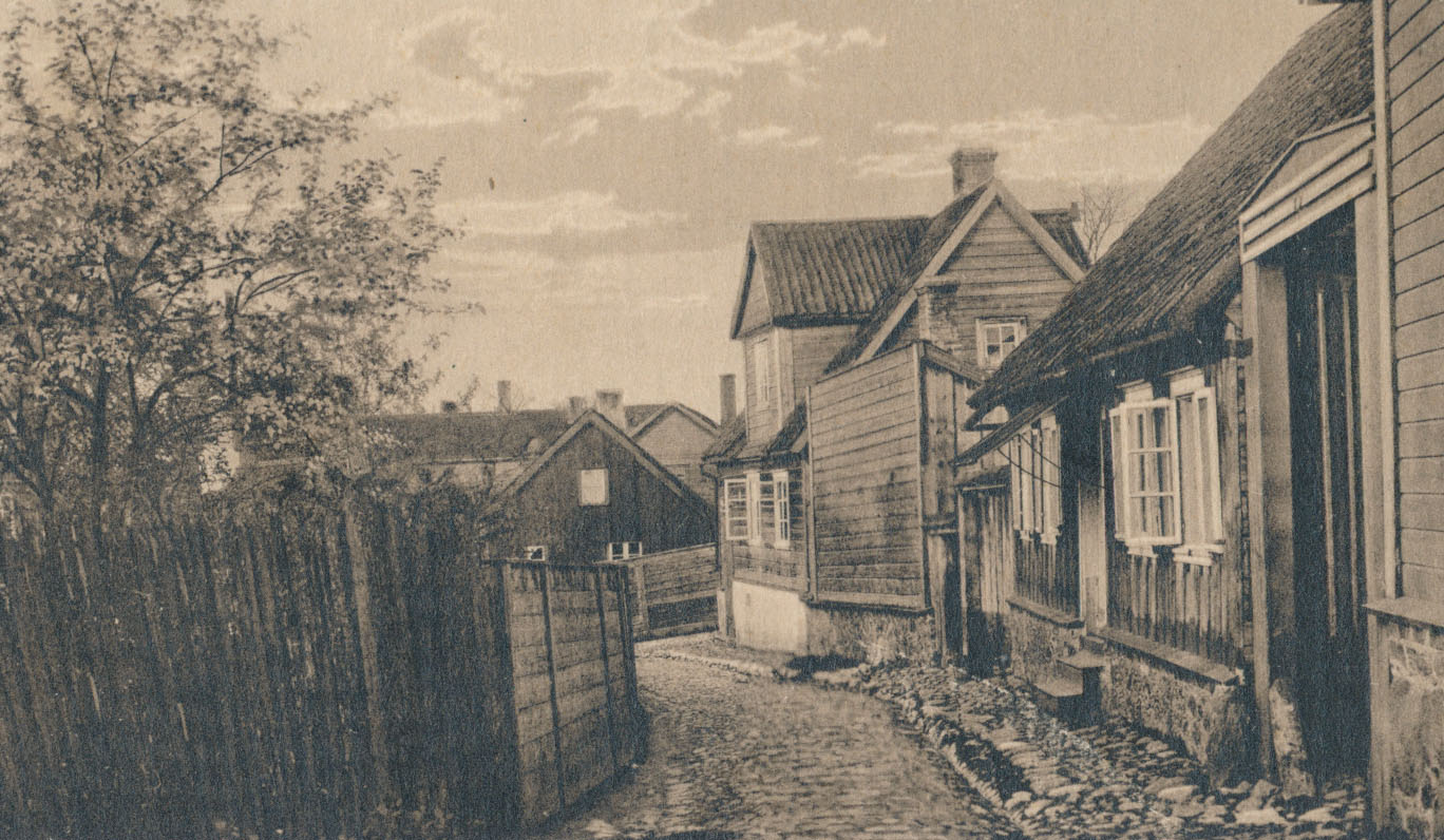 trükipostkaart, Viljandi, Oru tn algusosa u 1910