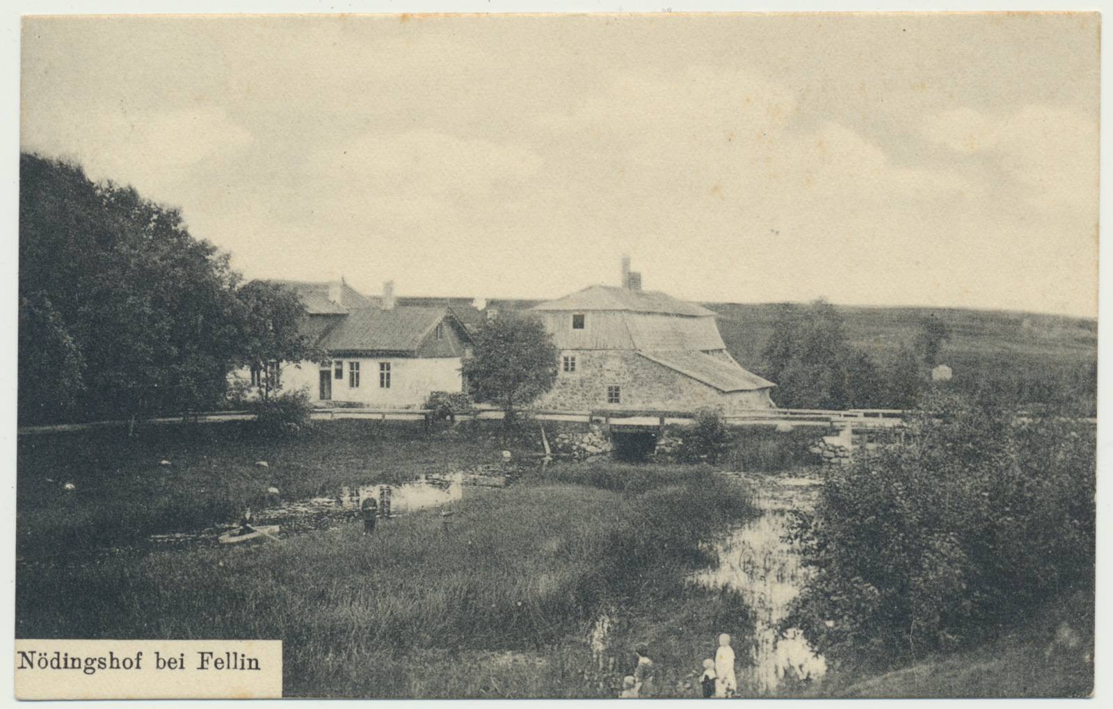 trükipostkaart, Viljandi khk, Karula veski (Nödingshof), u 1910, kirjastaja E. Ring