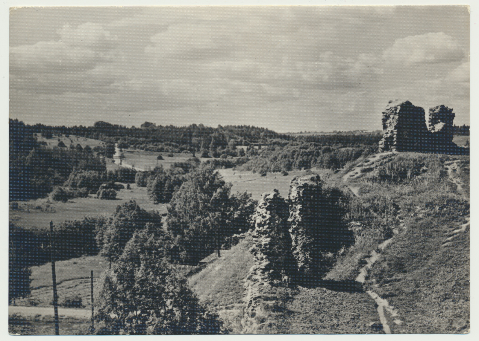 fotopostkaart, Karksi lossivaremed 1965