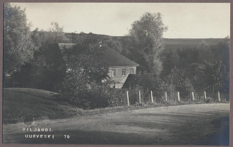 foto albumis, Viljandi, Uueveski, veski ümbrusega, u 1920, foto J. Riet