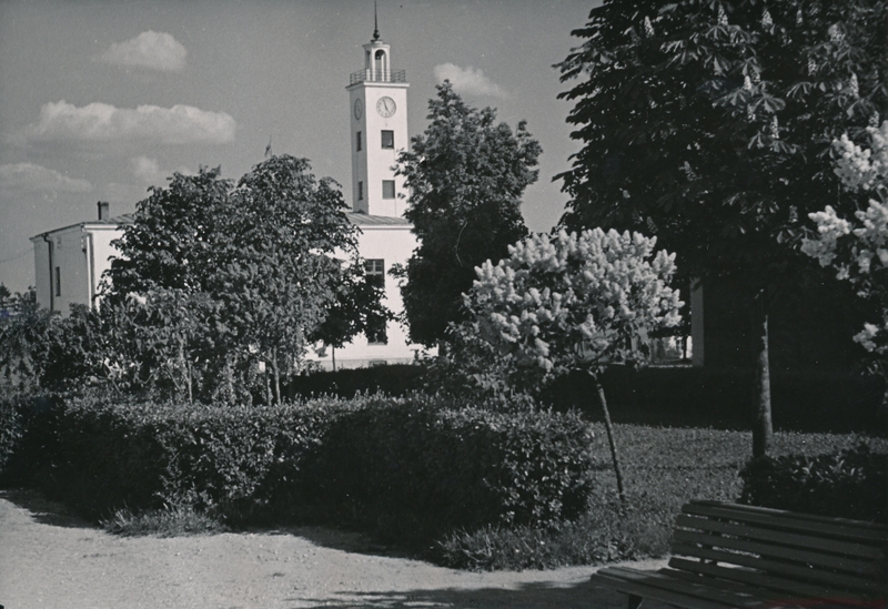 foto, Viljandi, raekoda, veetorn, 1960, foto A. Kiisla