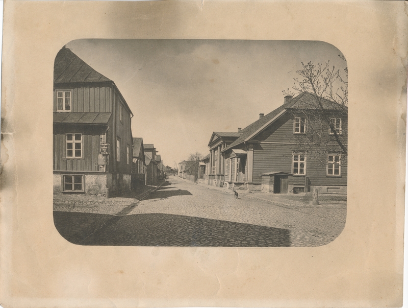 foto, Viljandi, Posti tänav, 1884