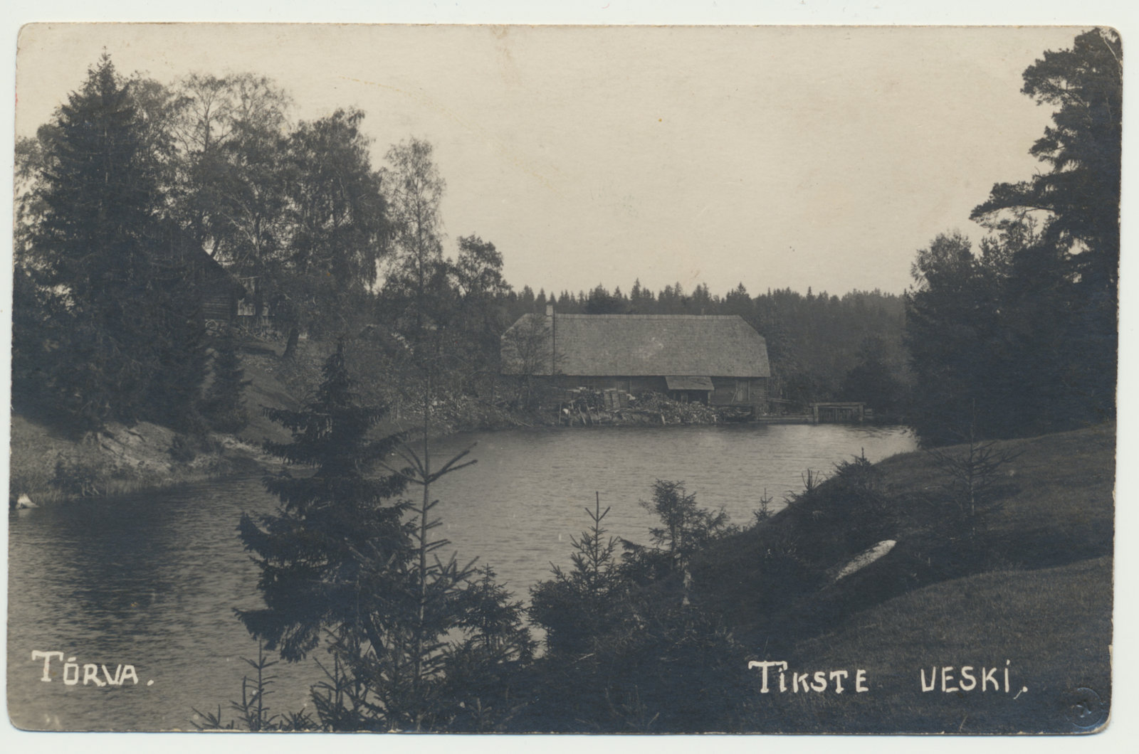 foto, Helme khk, Tõrva, Tikste veski, u 1920
