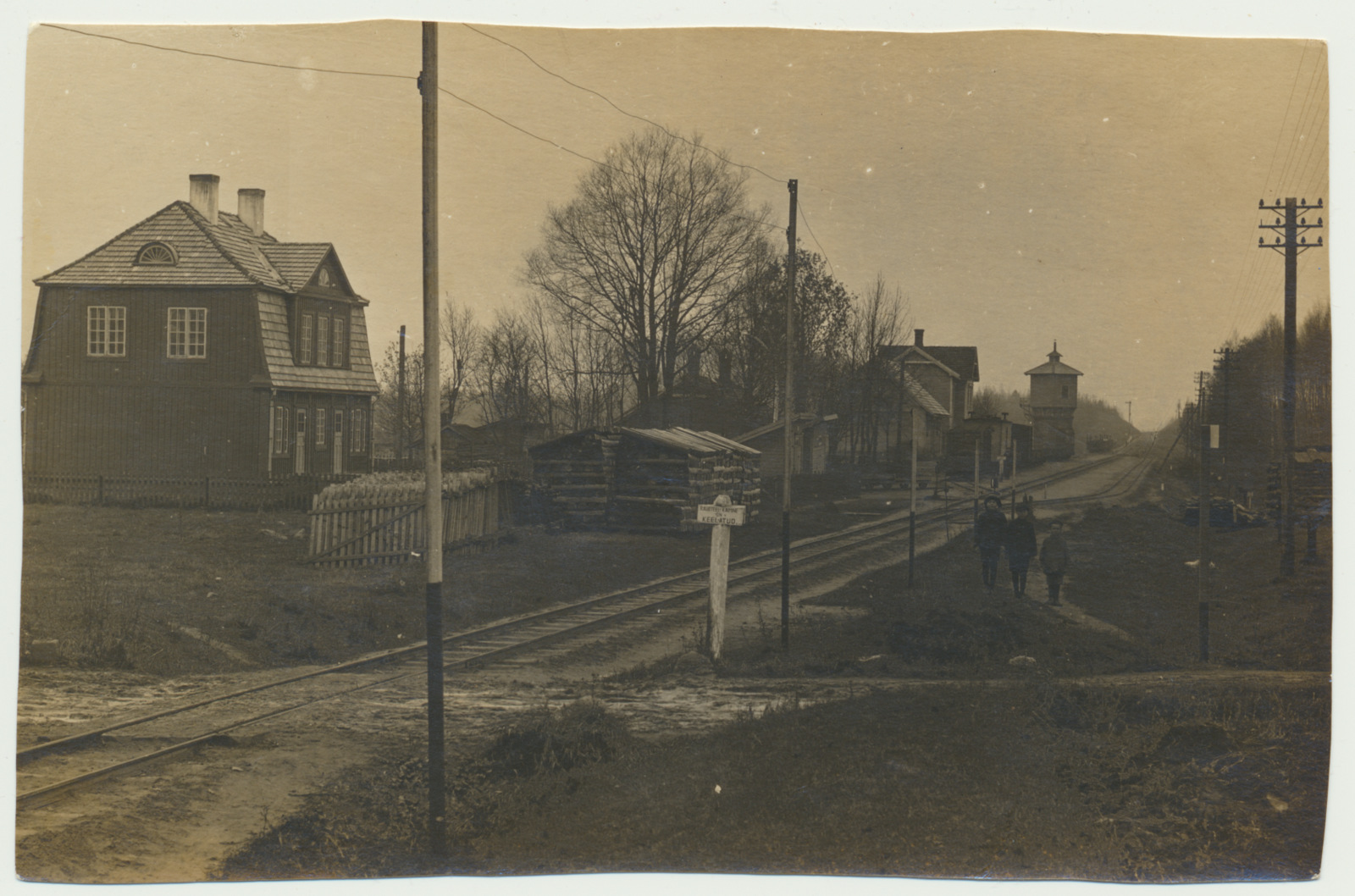 foto, Viljandimaa, Olustvere, raudteejaam, üldvaade, u 1930