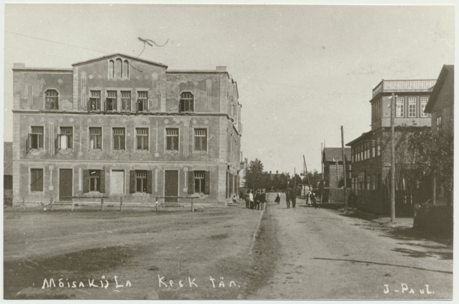 foto, Mõisaküla, Kesk tn, 1930, foto J. Paul