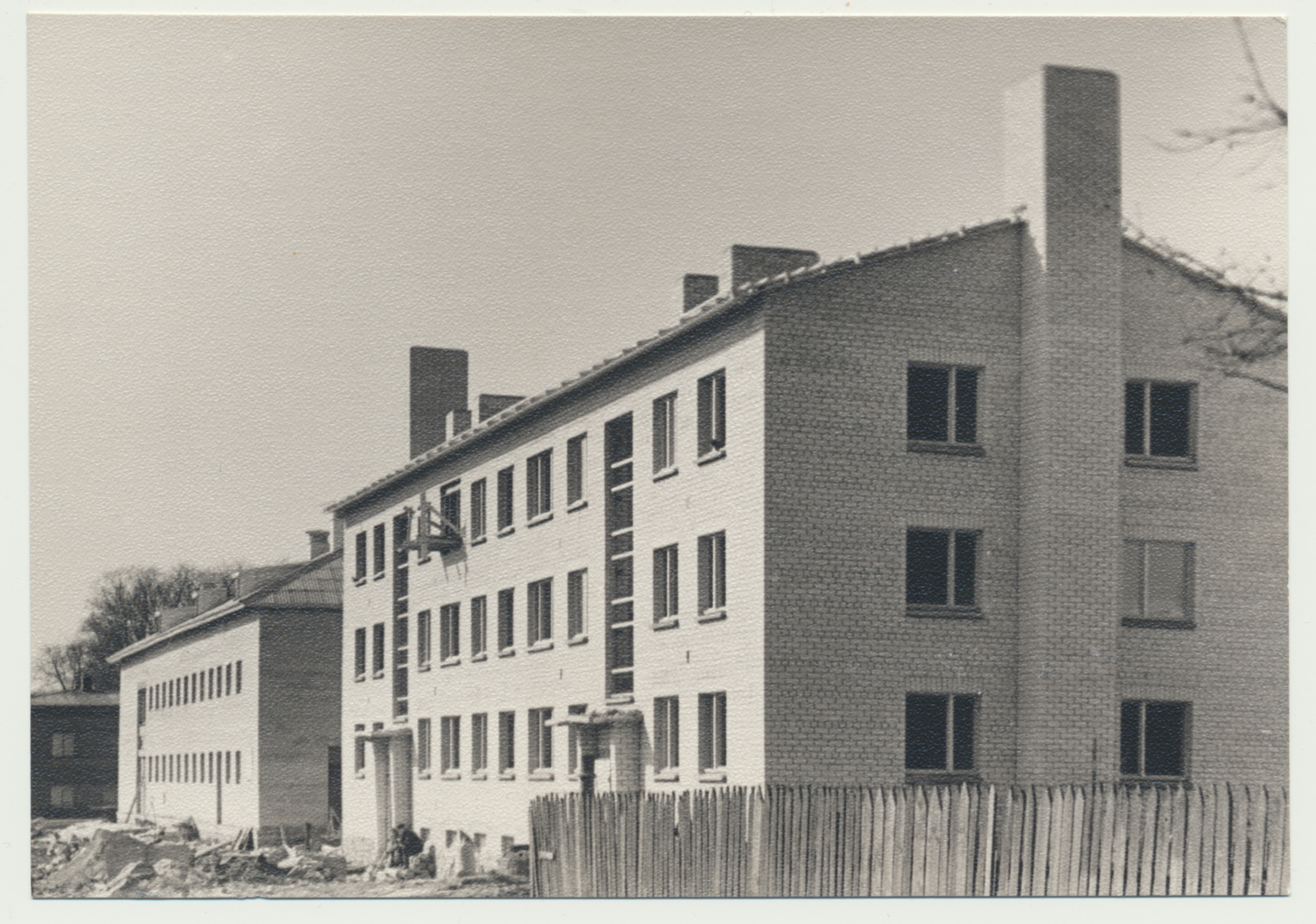 foto, Viljandi, sauna ja elamu ehitus Kaalu tn 9, 10, 1960, foto A. Kiisla