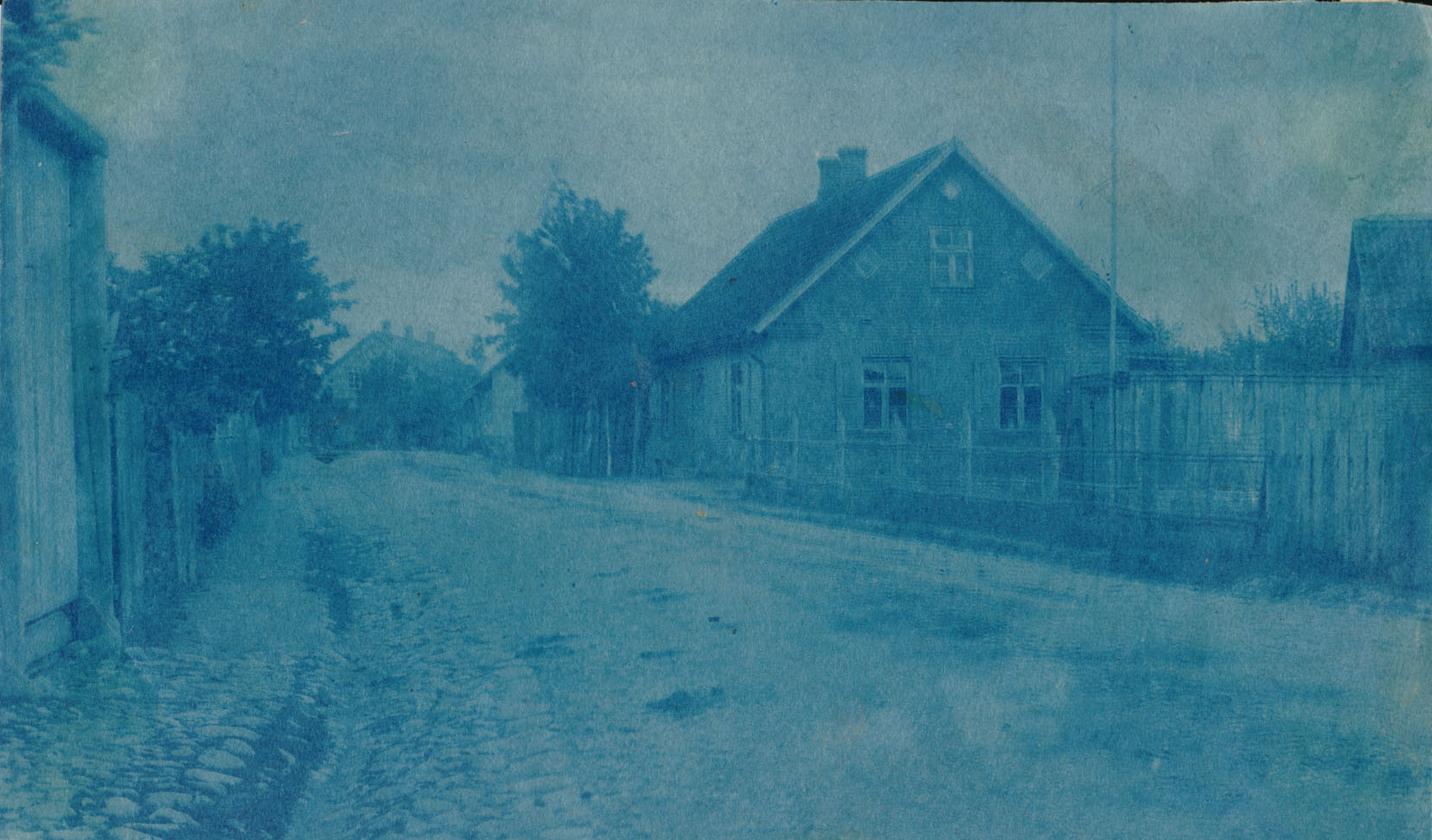 trükipostkaart, Viljandi, Tartu tn lõpuosa, 1922