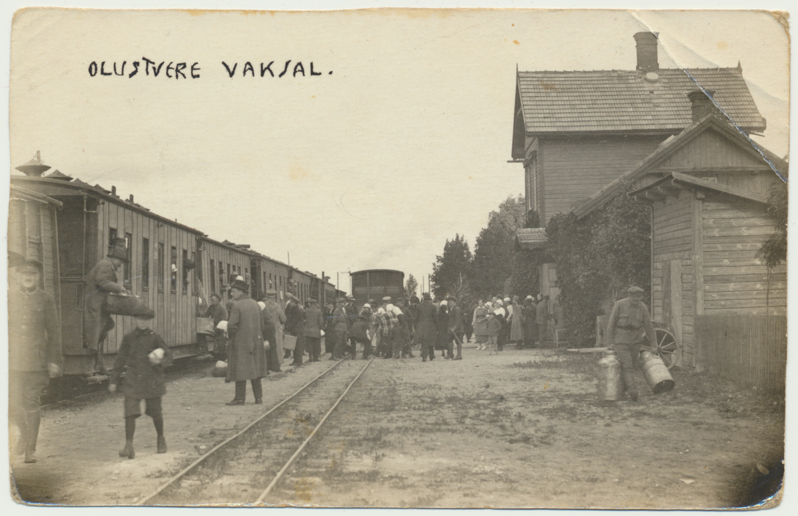 foto, Viljandimaa, Olustvere, raudteejaam, u 1930