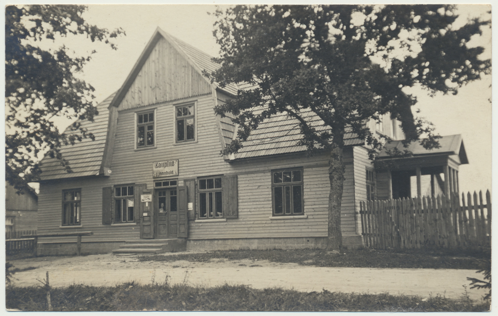 foto, Viljandimaa, Olustvere, J. Jaanholdi kauplus, u 1930