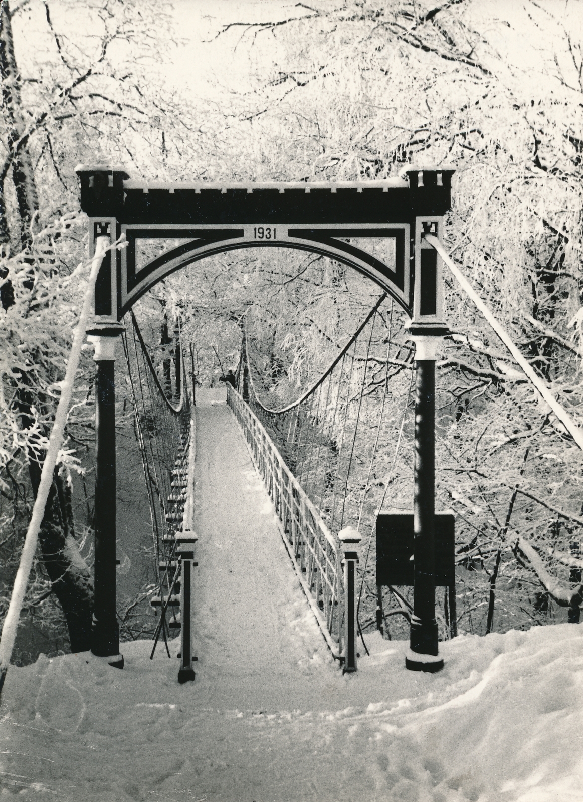 foto Viljandi rippsild, talv 1961 F Jaak Norden