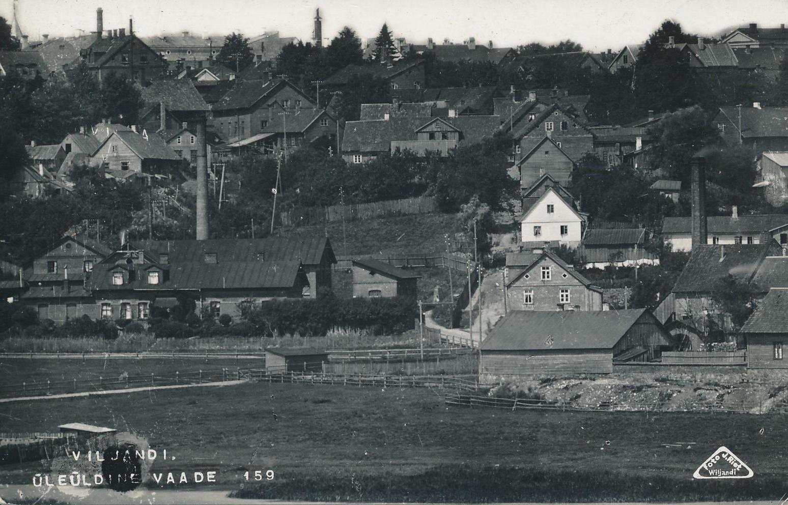 foto, Viljandi, tapamaja, Liiva tn (järve poolt), u 1910, foto J. Riet